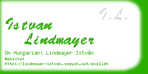 istvan lindmayer business card