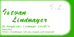 istvan lindmayer business card